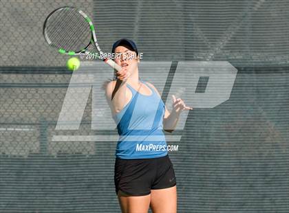 Thumbnail 3 in Dougherty Valley vs St Francis (CIF NorCal Regional Girls Tennis Championships) photogallery.