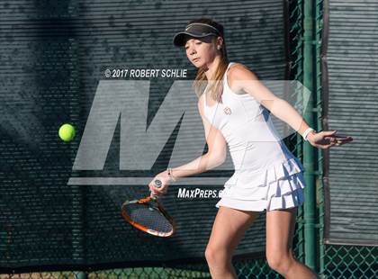 Thumbnail 2 in Dougherty Valley vs St Francis (CIF NorCal Regional Girls Tennis Championships) photogallery.
