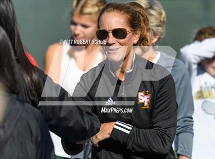Thumbnail 1 in Dougherty Valley vs St Francis (CIF NorCal Regional Girls Tennis Championships) photogallery.