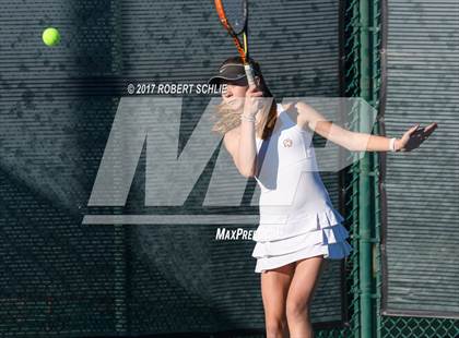 Thumbnail 1 in Dougherty Valley vs St Francis (CIF NorCal Regional Girls Tennis Championships) photogallery.