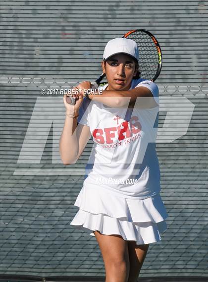 Thumbnail 3 in Dougherty Valley vs St Francis (CIF NorCal Regional Girls Tennis Championships) photogallery.