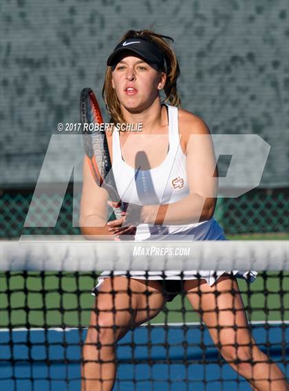 Thumbnail 2 in Dougherty Valley vs St Francis (CIF NorCal Regional Girls Tennis Championships) photogallery.