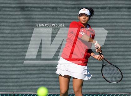Thumbnail 1 in Dougherty Valley vs St Francis (CIF NorCal Regional Girls Tennis Championships) photogallery.