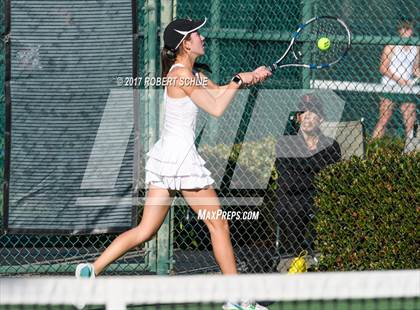 Thumbnail 3 in Dougherty Valley vs St Francis (CIF NorCal Regional Girls Tennis Championships) photogallery.