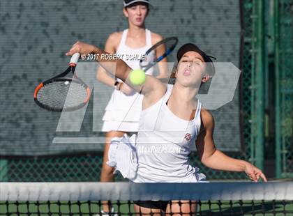 Thumbnail 1 in Dougherty Valley vs St Francis (CIF NorCal Regional Girls Tennis Championships) photogallery.