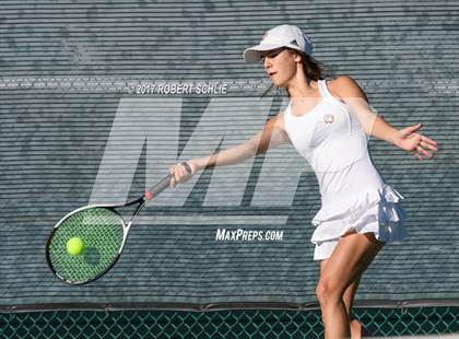 Thumbnail 2 in Dougherty Valley vs St Francis (CIF NorCal Regional Girls Tennis Championships) photogallery.