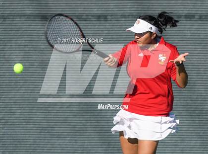 Thumbnail 1 in Dougherty Valley vs St Francis (CIF NorCal Regional Girls Tennis Championships) photogallery.