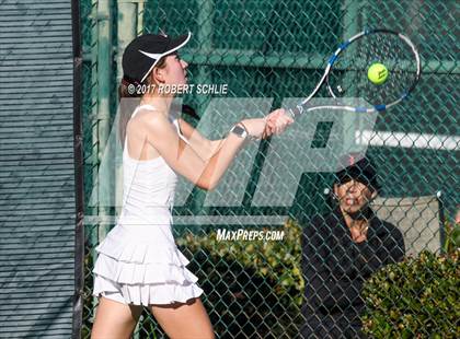 Thumbnail 2 in Dougherty Valley vs St Francis (CIF NorCal Regional Girls Tennis Championships) photogallery.