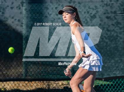 Thumbnail 2 in Dougherty Valley vs St Francis (CIF NorCal Regional Girls Tennis Championships) photogallery.