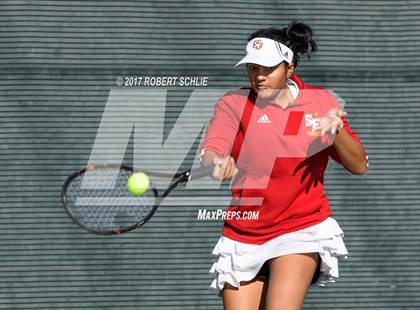 Thumbnail 2 in Dougherty Valley vs St Francis (CIF NorCal Regional Girls Tennis Championships) photogallery.