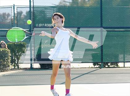 Thumbnail 1 in Dougherty Valley vs St Francis (CIF NorCal Regional Girls Tennis Championships) photogallery.