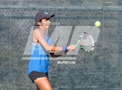 Thumbnail 2 in Dougherty Valley vs St Francis (CIF NorCal Regional Girls Tennis Championships) photogallery.
