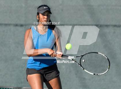 Thumbnail 1 in Dougherty Valley vs St Francis (CIF NorCal Regional Girls Tennis Championships) photogallery.