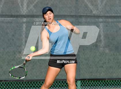 Thumbnail 2 in Dougherty Valley vs St Francis (CIF NorCal Regional Girls Tennis Championships) photogallery.