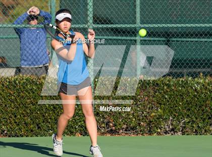 Thumbnail 1 in Dougherty Valley vs St Francis (CIF NorCal Regional Girls Tennis Championships) photogallery.