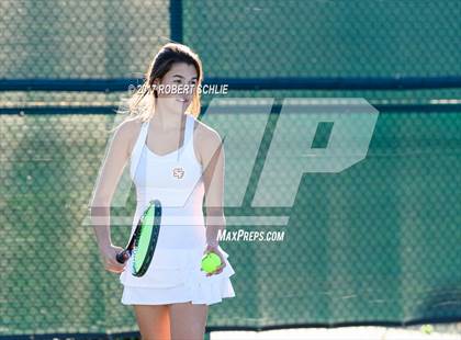 Thumbnail 3 in Dougherty Valley vs St Francis (CIF NorCal Regional Girls Tennis Championships) photogallery.