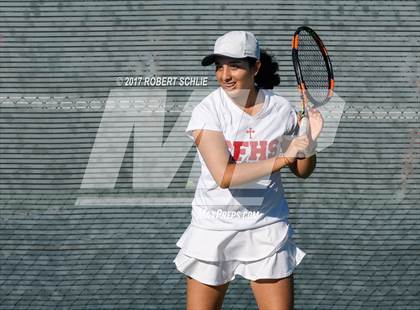 Thumbnail 1 in Dougherty Valley vs St Francis (CIF NorCal Regional Girls Tennis Championships) photogallery.