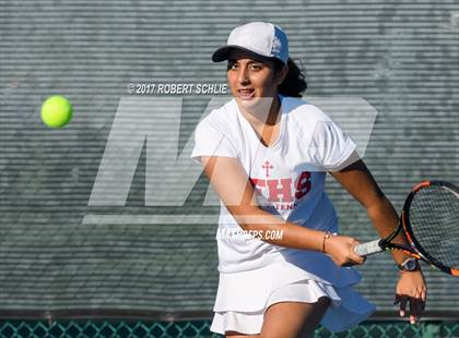 Thumbnail 1 in Dougherty Valley vs St Francis (CIF NorCal Regional Girls Tennis Championships) photogallery.