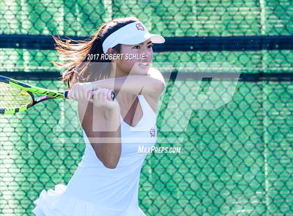 Thumbnail 1 in Dougherty Valley vs St Francis (CIF NorCal Regional Girls Tennis Championships) photogallery.
