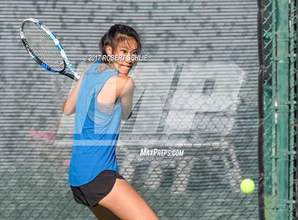 Thumbnail 1 in Dougherty Valley vs St Francis (CIF NorCal Regional Girls Tennis Championships) photogallery.