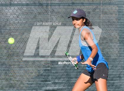 Thumbnail 2 in Dougherty Valley vs St Francis (CIF NorCal Regional Girls Tennis Championships) photogallery.