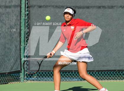 Thumbnail 1 in Dougherty Valley vs St Francis (CIF NorCal Regional Girls Tennis Championships) photogallery.