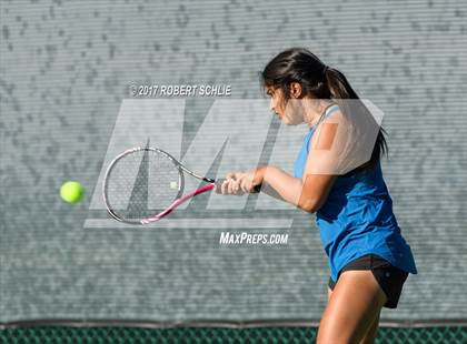 Thumbnail 1 in Dougherty Valley vs St Francis (CIF NorCal Regional Girls Tennis Championships) photogallery.