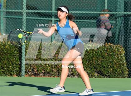 Thumbnail 2 in Dougherty Valley vs St Francis (CIF NorCal Regional Girls Tennis Championships) photogallery.