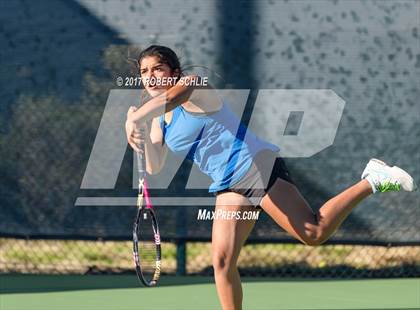 Thumbnail 1 in Dougherty Valley vs St Francis (CIF NorCal Regional Girls Tennis Championships) photogallery.