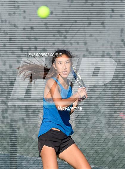 Thumbnail 1 in Dougherty Valley vs St Francis (CIF NorCal Regional Girls Tennis Championships) photogallery.