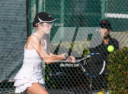 Thumbnail 3 in Dougherty Valley vs St Francis (CIF NorCal Regional Girls Tennis Championships) photogallery.