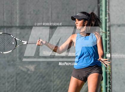 Thumbnail 1 in Dougherty Valley vs St Francis (CIF NorCal Regional Girls Tennis Championships) photogallery.
