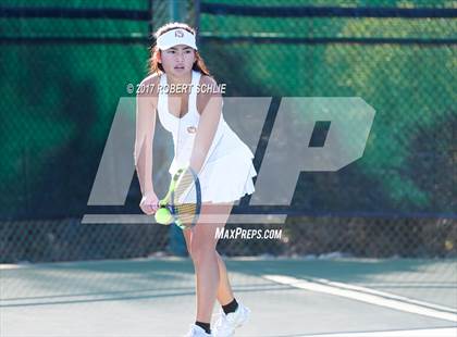 Thumbnail 1 in Dougherty Valley vs St Francis (CIF NorCal Regional Girls Tennis Championships) photogallery.