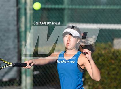 Thumbnail 1 in Dougherty Valley vs St Francis (CIF NorCal Regional Girls Tennis Championships) photogallery.