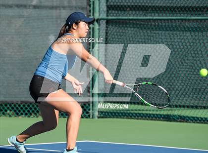 Thumbnail 1 in Dougherty Valley vs St Francis (CIF NorCal Regional Girls Tennis Championships) photogallery.