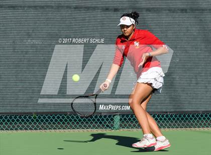 Thumbnail 1 in Dougherty Valley vs St Francis (CIF NorCal Regional Girls Tennis Championships) photogallery.