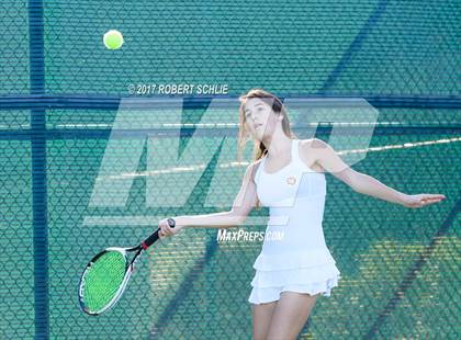 Thumbnail 2 in Dougherty Valley vs St Francis (CIF NorCal Regional Girls Tennis Championships) photogallery.