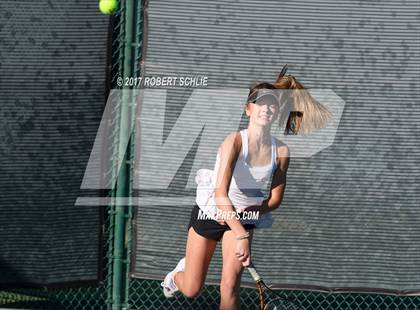 Thumbnail 2 in Dougherty Valley vs St Francis (CIF NorCal Regional Girls Tennis Championships) photogallery.