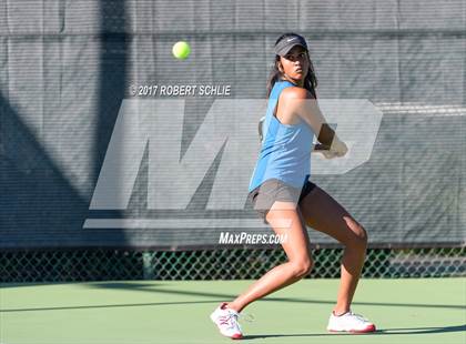 Thumbnail 1 in Dougherty Valley vs St Francis (CIF NorCal Regional Girls Tennis Championships) photogallery.