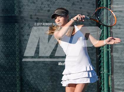Thumbnail 2 in Dougherty Valley vs St Francis (CIF NorCal Regional Girls Tennis Championships) photogallery.