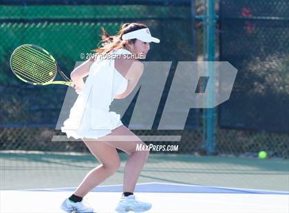 Thumbnail 2 in Dougherty Valley vs St Francis (CIF NorCal Regional Girls Tennis Championships) photogallery.