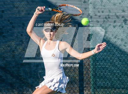 Thumbnail 1 in Dougherty Valley vs St Francis (CIF NorCal Regional Girls Tennis Championships) photogallery.