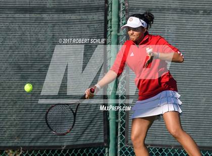 Thumbnail 3 in Dougherty Valley vs St Francis (CIF NorCal Regional Girls Tennis Championships) photogallery.
