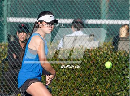 Thumbnail 2 in Dougherty Valley vs St Francis (CIF NorCal Regional Girls Tennis Championships) photogallery.