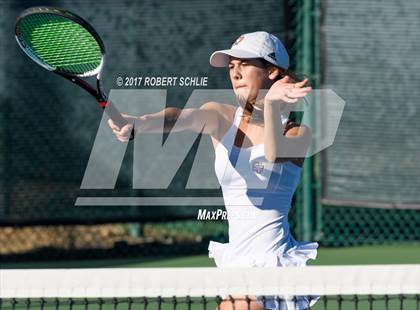 Thumbnail 3 in Dougherty Valley vs St Francis (CIF NorCal Regional Girls Tennis Championships) photogallery.