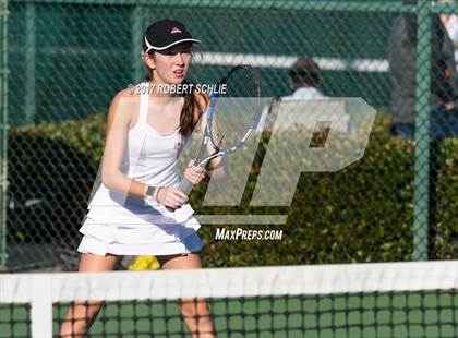 Thumbnail 3 in Dougherty Valley vs St Francis (CIF NorCal Regional Girls Tennis Championships) photogallery.
