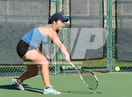 Thumbnail 2 in Dougherty Valley vs St Francis (CIF NorCal Regional Girls Tennis Championships) photogallery.