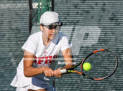 Thumbnail 3 in Dougherty Valley vs St Francis (CIF NorCal Regional Girls Tennis Championships) photogallery.
