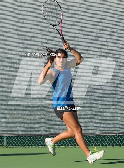Thumbnail 2 in Dougherty Valley vs St Francis (CIF NorCal Regional Girls Tennis Championships) photogallery.
