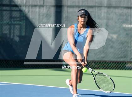 Thumbnail 1 in Dougherty Valley vs St Francis (CIF NorCal Regional Girls Tennis Championships) photogallery.
